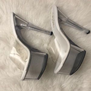 Platform Vinyl/Lucite Shoes